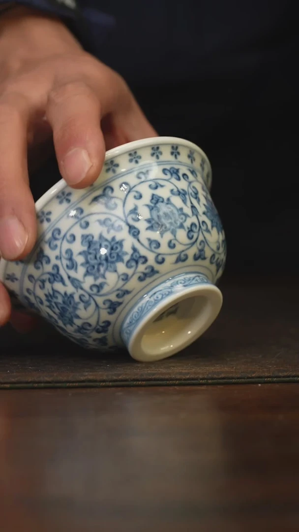 瓷片柴窑青花破价福利  鸳鸯