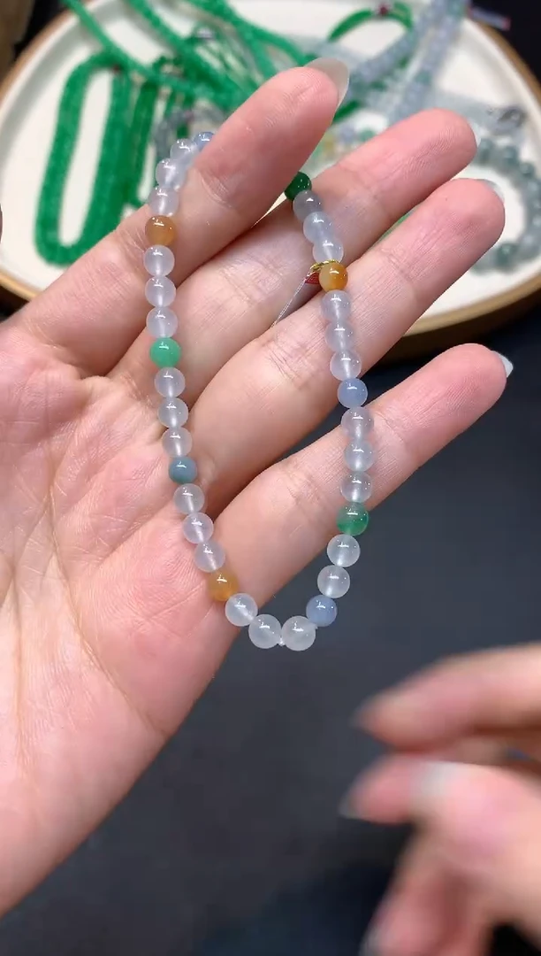 未镶嵌手串翡翠W961|1800