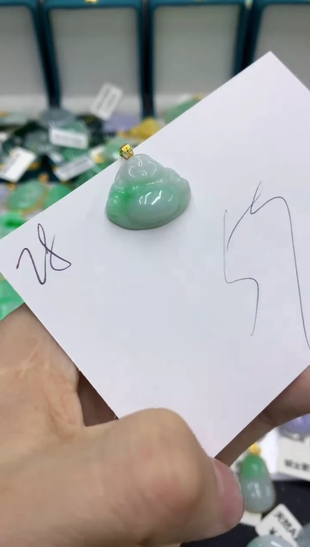 【闪购商品】翡翠颈饰18K金镶嵌号链接11111