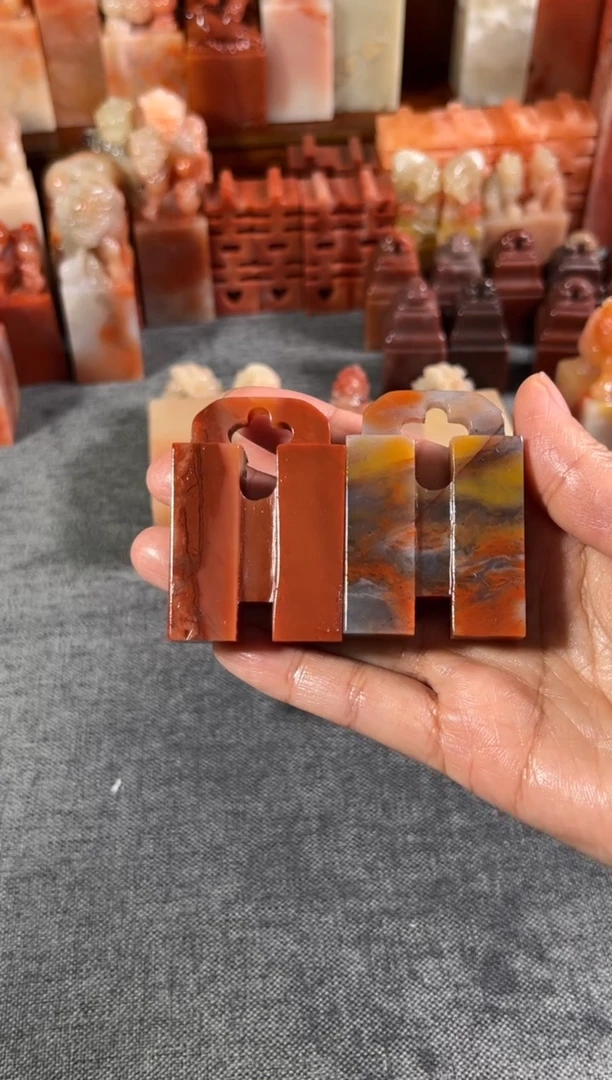 老挝石印石2个印章