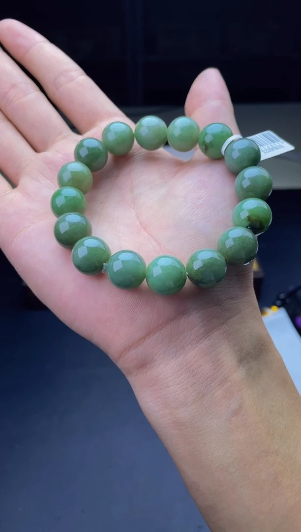 未镶嵌定制翡翠珠串 卡13+