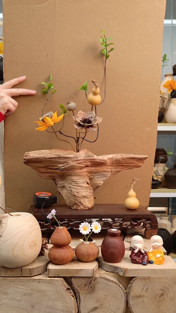 木实木花瓶直播间间