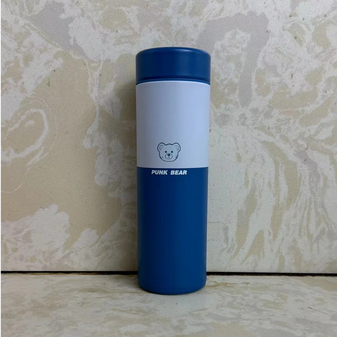 H370 朋克熊轻量随手保温杯（蓝绿色）