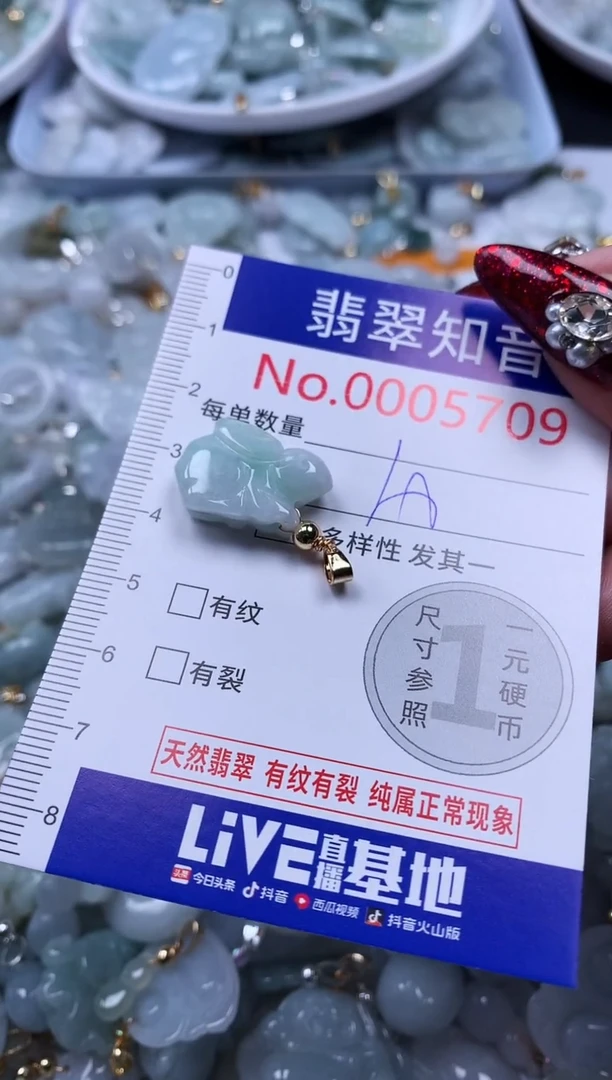 吊坠(不含链)未镶嵌翡翠5709