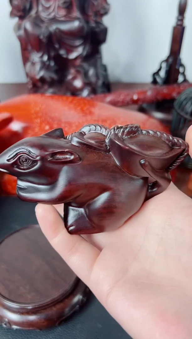 木直播推荐直播推荐鼠摆件