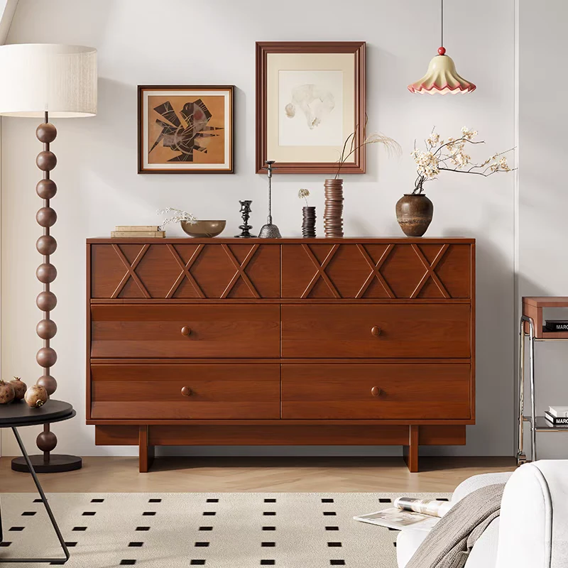 中古斗柜六斗柜五斗储柜收纳柜边柜法式斗柜实木卧室客厅床头柜