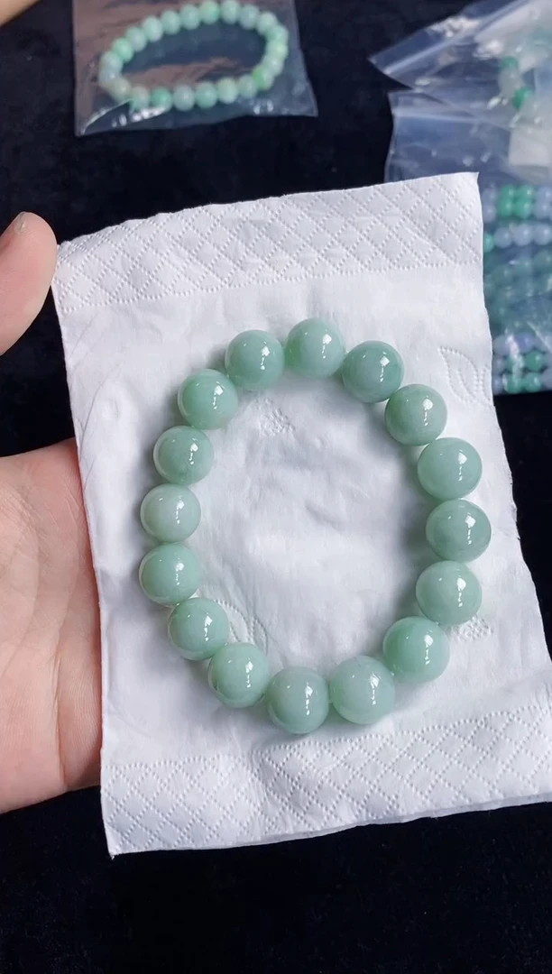 未镶嵌手串翡翠167天然缅甸翡翠A货一物一证