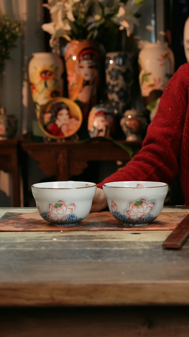 【闪购商品】瓷片景德镇纯手工釉下彩精品餐具