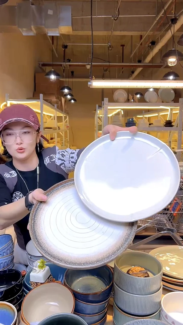 瓷76外贸尾货窑变釉下彩默认微瑕