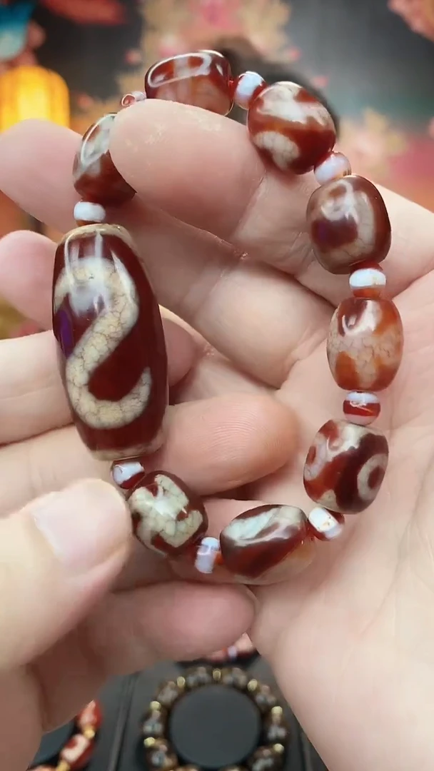 【闪购商品】玛瑙/玉髓手串未镶嵌玛瑙金钱钩手串