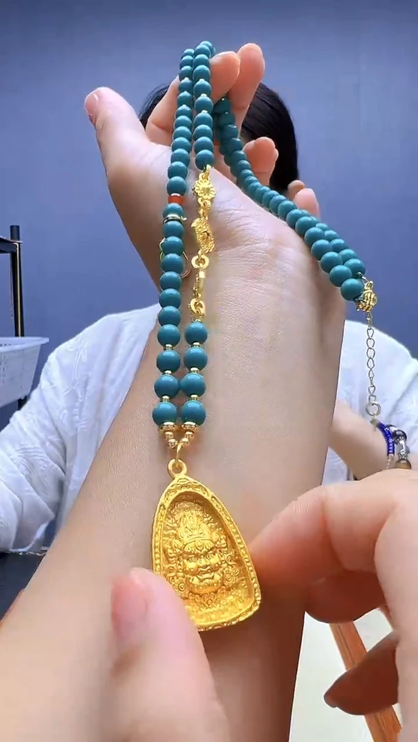 查罗石14K金镶嵌颈饰随昔diy颈饰