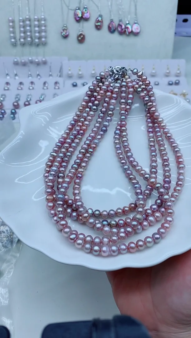 淡水珍珠未镶嵌颈饰淡水珍珠项链多样性发其一