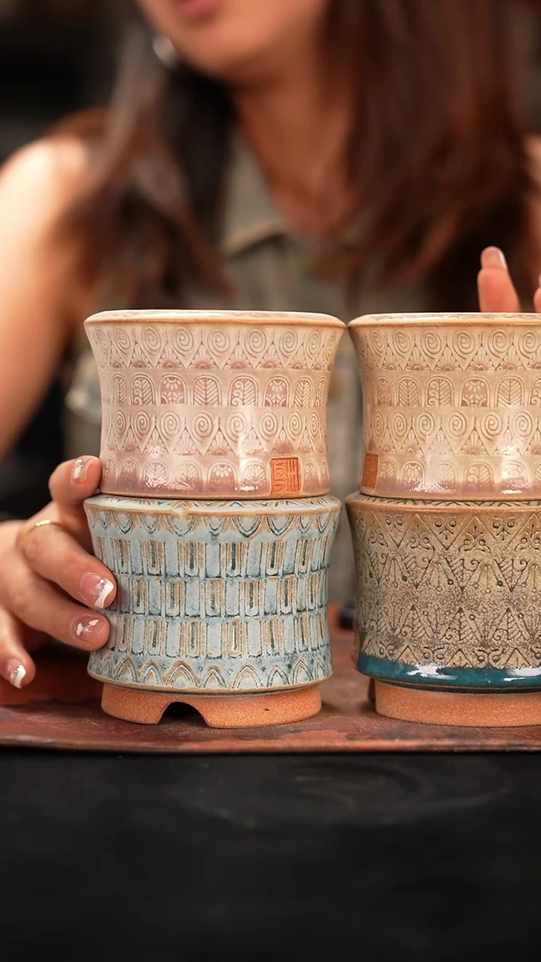 7-21-316花盆口径7.5混发一只特