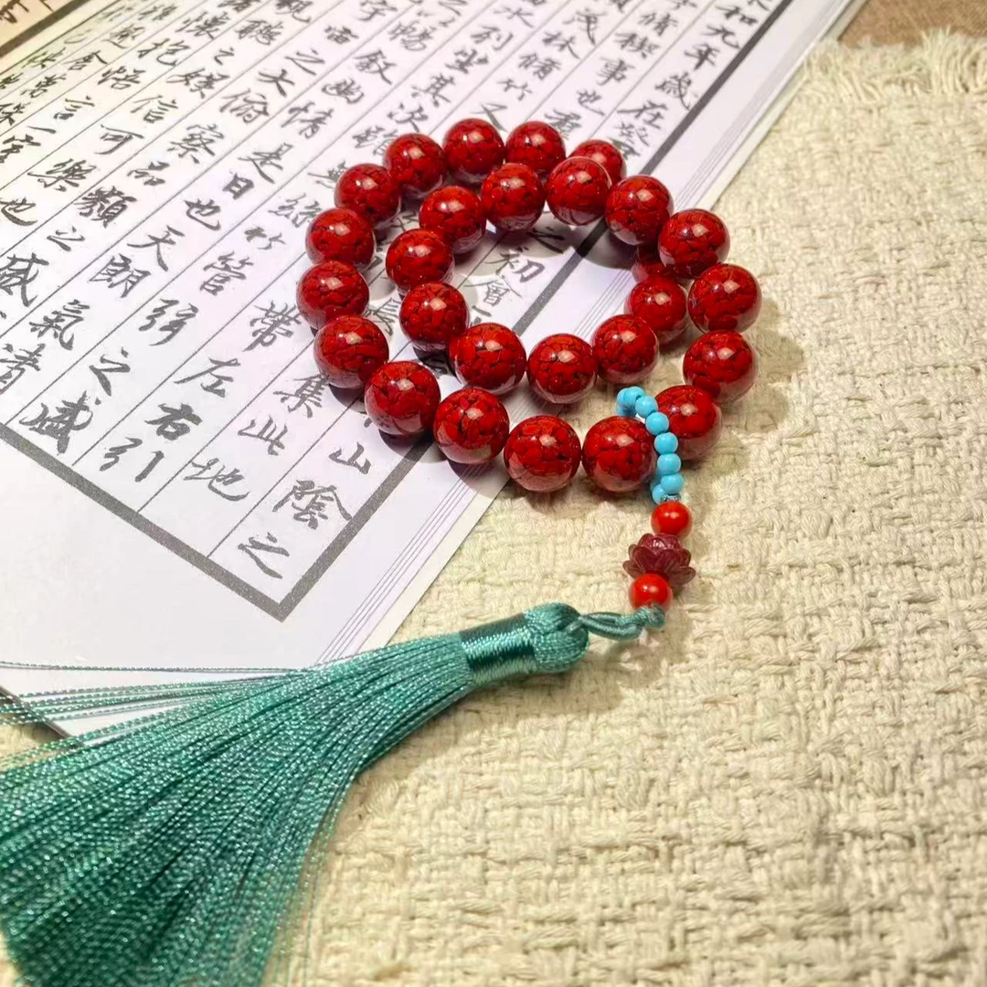 木质手链 八宝莲花手链