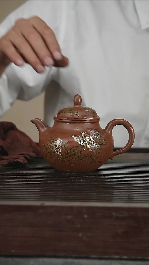茶壶紫砂正高，带证330CC91号