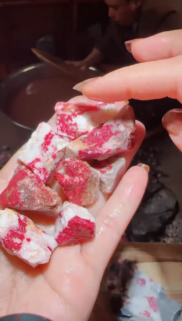 天然辰砂朱砂毛料34