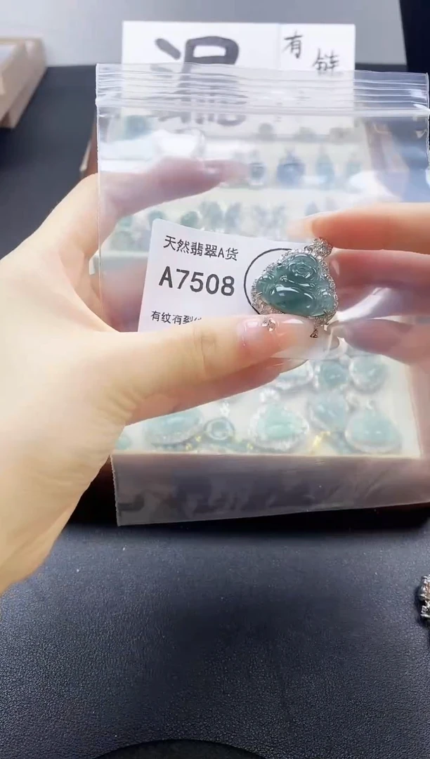 翡翠未镶嵌吊坠(赠链)天然翡翠A货8888