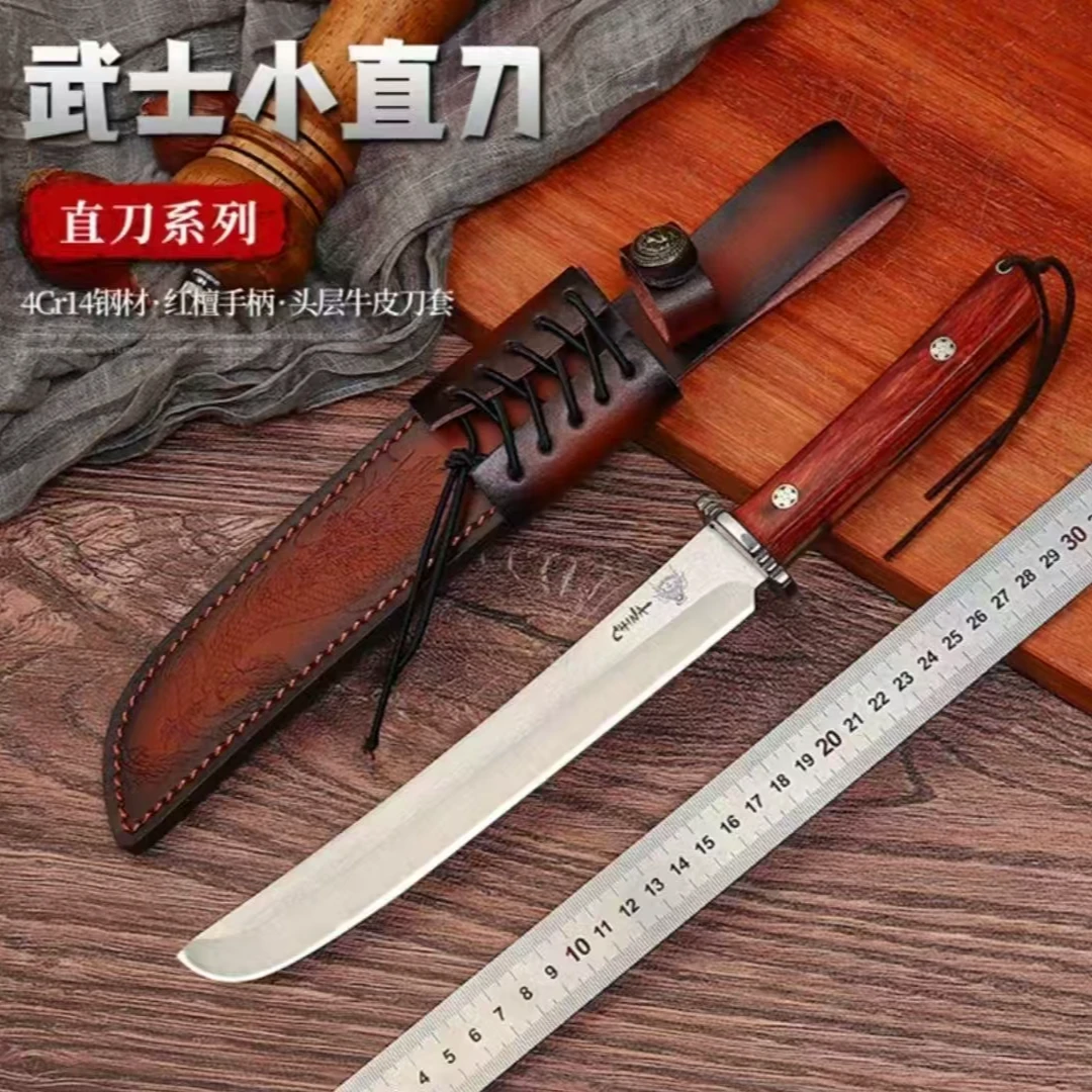 新疆包邮户外刀登山野营高硬度一体式龙骨野外求生刀水果刀切肉刀