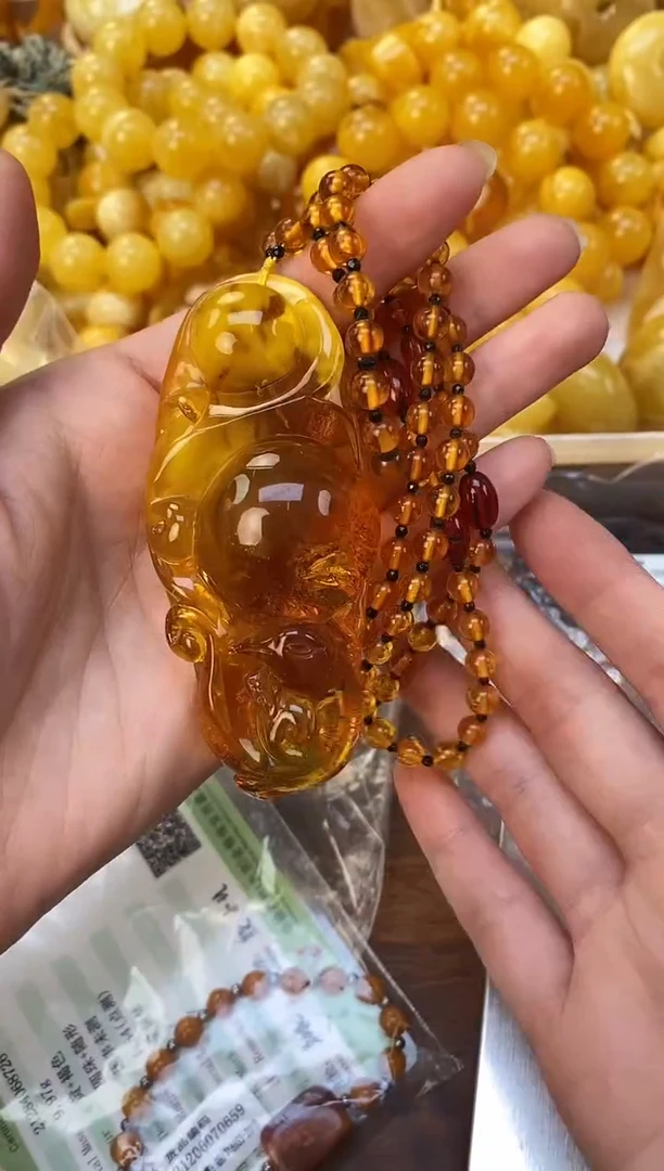 裸石琥珀未镶嵌天然琥珀蜜蜡