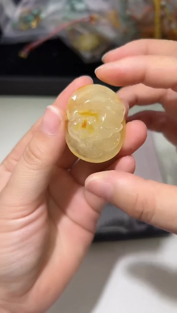 裸石琥珀未镶嵌琥珀蜜蜡吊坠