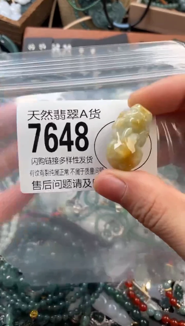 颈饰未镶嵌翡翠翡翠7648