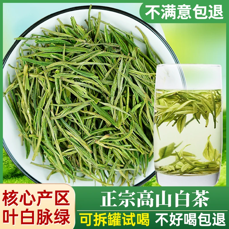 2025年正宗高山白茶明前绿茶春茶罐装送礼高山散装茶叶礼盒装