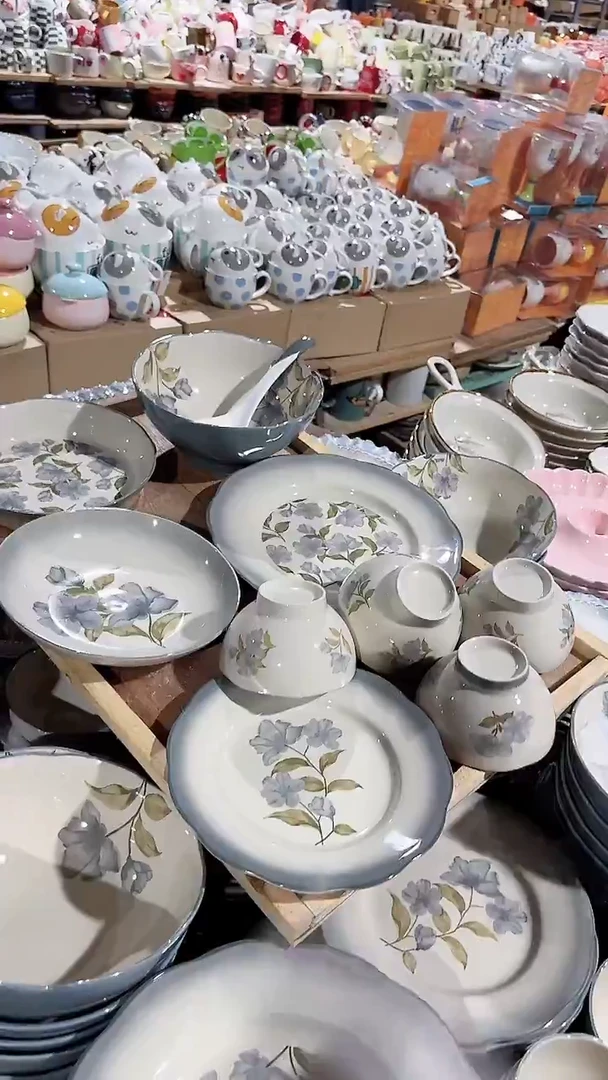 陶瓷蓝山楂10件套微瑕 凑满20元包邮