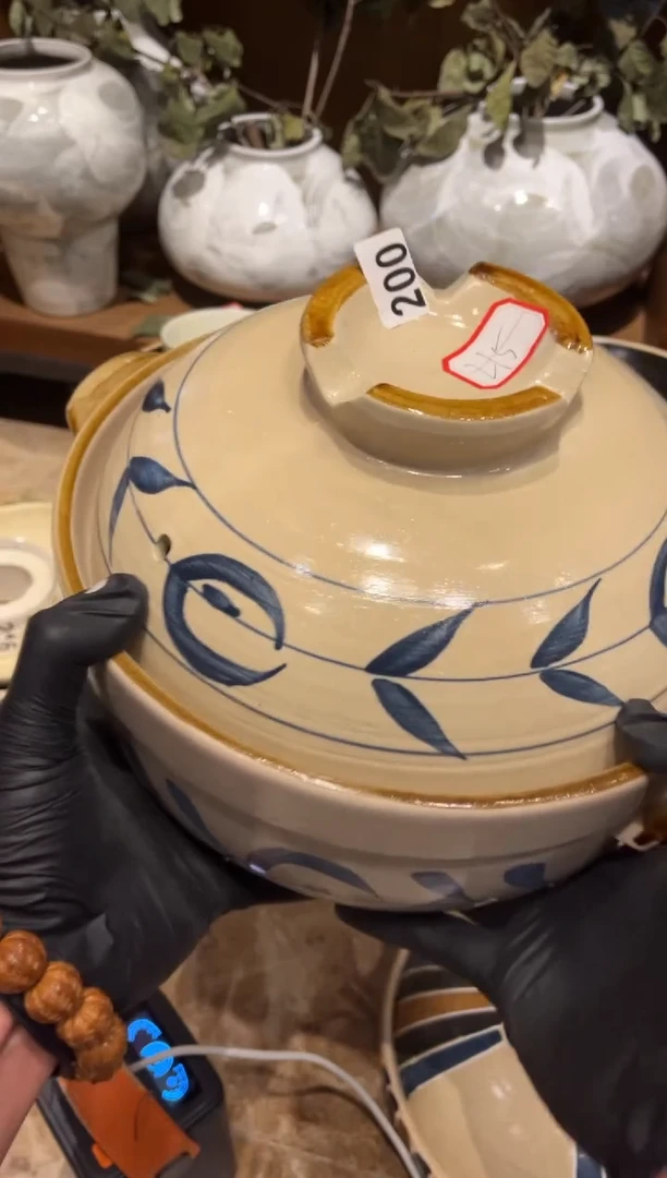 【闪购商品】瓷片200，双盖沙煲砂锅