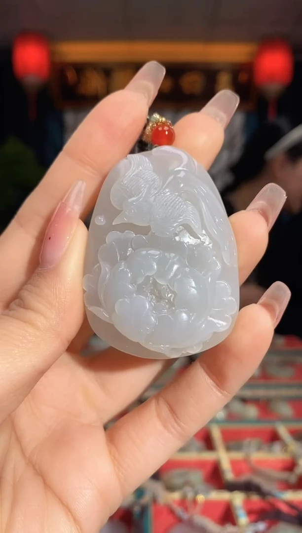 【闪购商品】和田玉颈饰未镶嵌牡丹