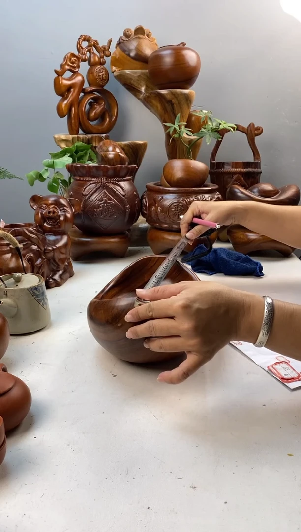 香樟木A37元宝盆/尺寸