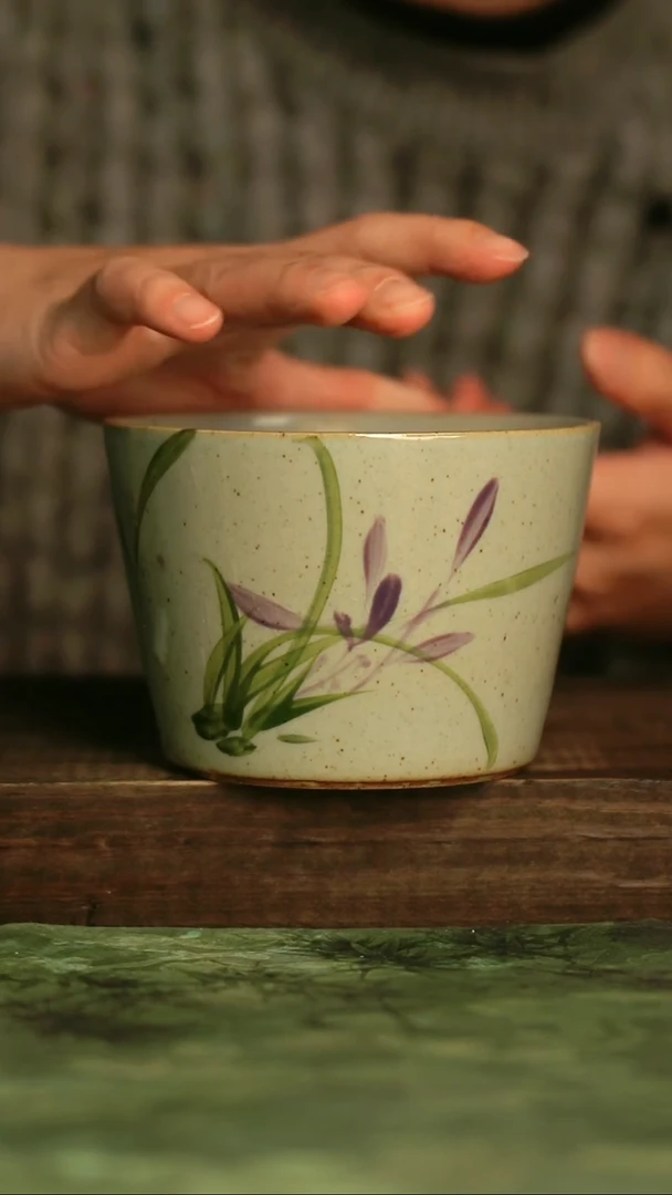 釉下彩手工手绘瓷器青诗集手工手绘瓷器