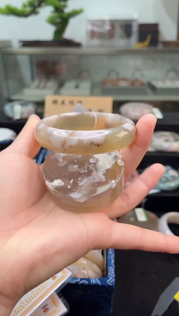 未镶嵌手镯石英质玉59圈口（赠品镯心）1009039