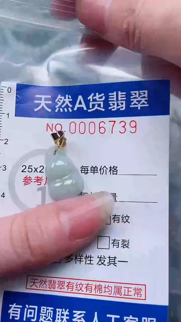 翡翠未镶嵌吊坠(不含链)1