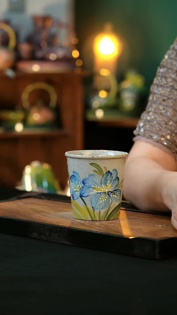 瓷片手绘心瓷陶瓷浮力