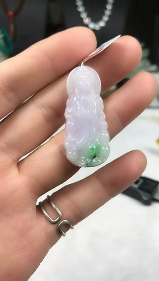 未镶嵌挂件翡翠观音