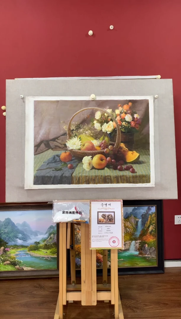 油画【39号】朝鲜原创手绘油画【功勋Ⅰ级画家丨孤品佳作】【顺丰包邮】