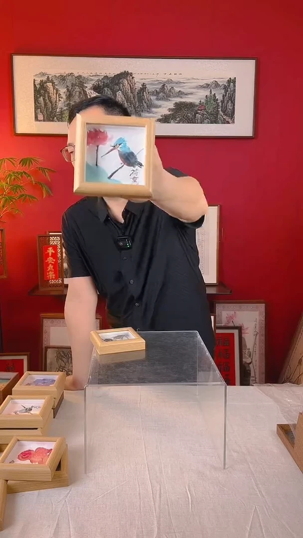 【闪购商品】国画荷香12*12国画摆台