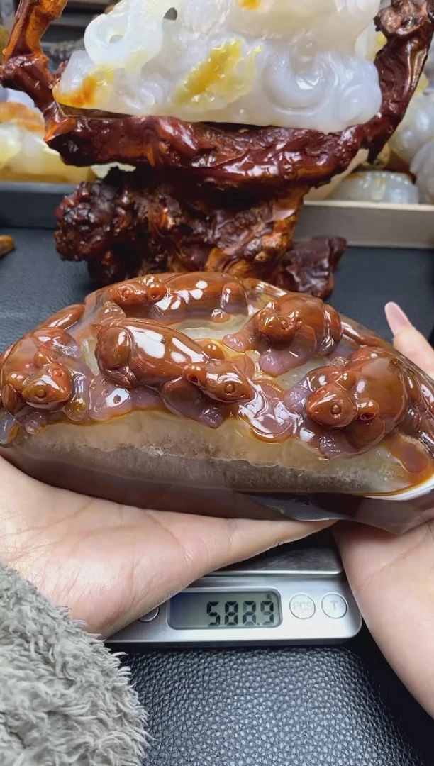 【闪购商品】玛瑙/玉髓摆件未镶嵌00