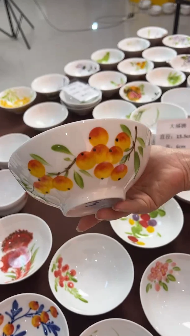 陶瓷景德镇高温釉中彩陶瓷餐具-大福碗