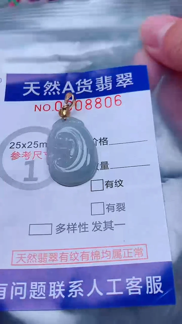 吊坠(不含链)未镶嵌翡翠1