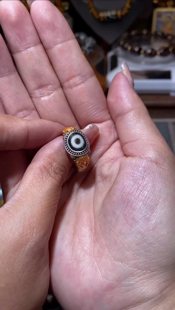 【闪购商品】玛瑙/玉髓颈饰银S925镶嵌LZ-00833聚缘一眼戒指