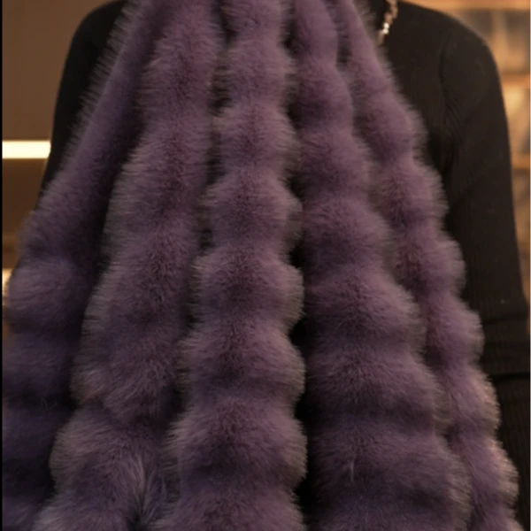 【2024冬季新款】皮毛一体休闲宽松条绒拉链毛外套