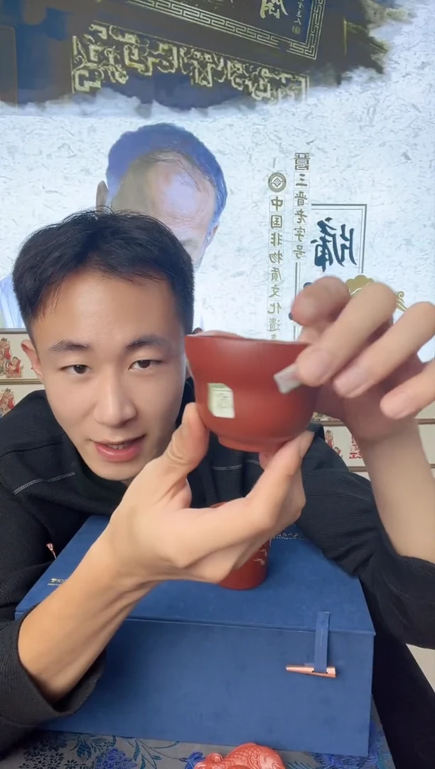 茶壶紫砂福禄主人杯手绘