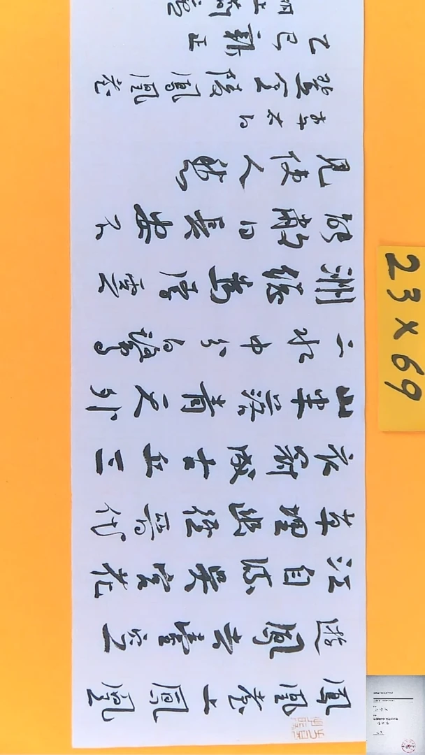 【闪购商品】书法江孝龙书法作品登金陵凤凰台23*69