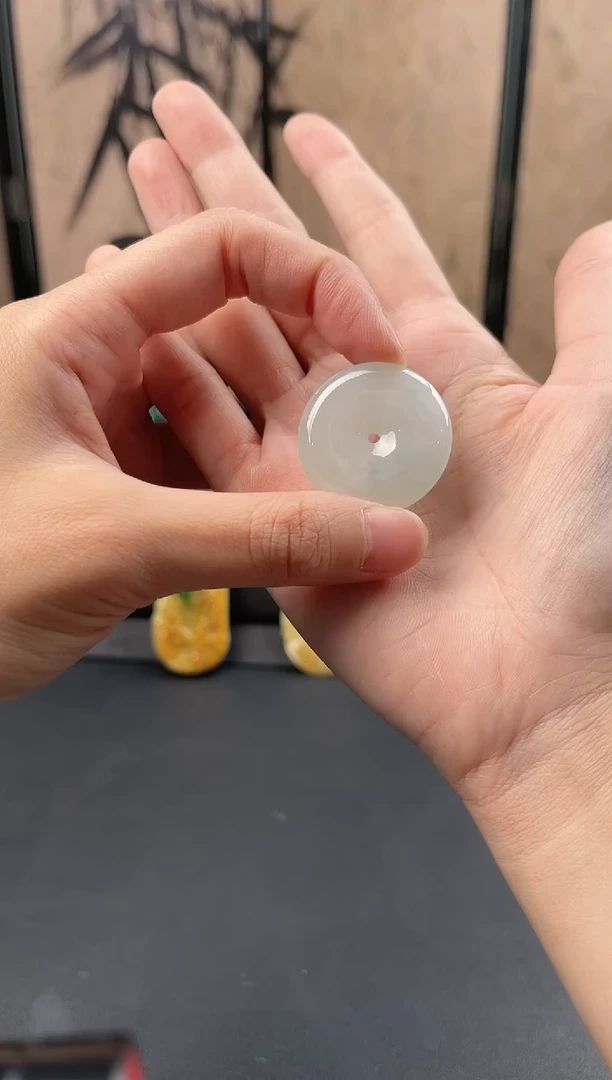 翡翠未镶嵌吊坠(不含链)翡翠冰晴平安扣SHCC311