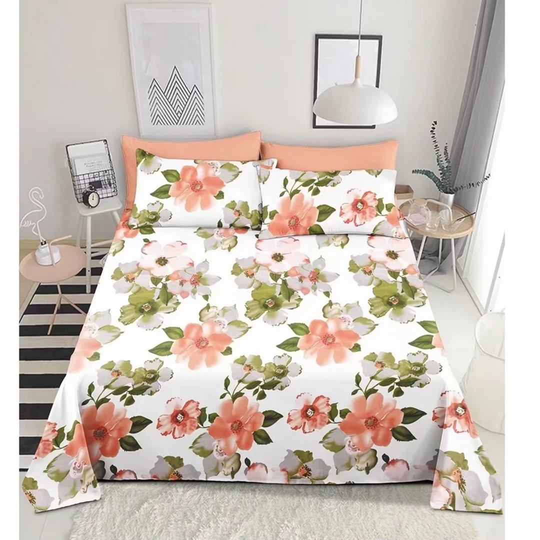 加厚三枚缎卡细纱粗布，透气舒适。多尺寸床单，福利品【花富贵】