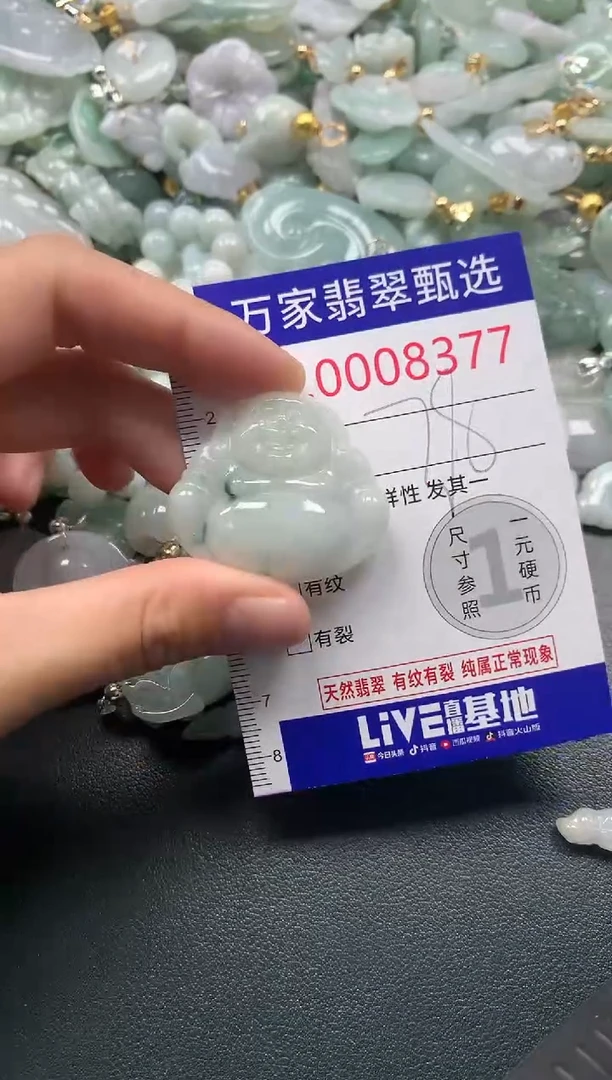 吊坠(不含链)未镶嵌翡翠8377