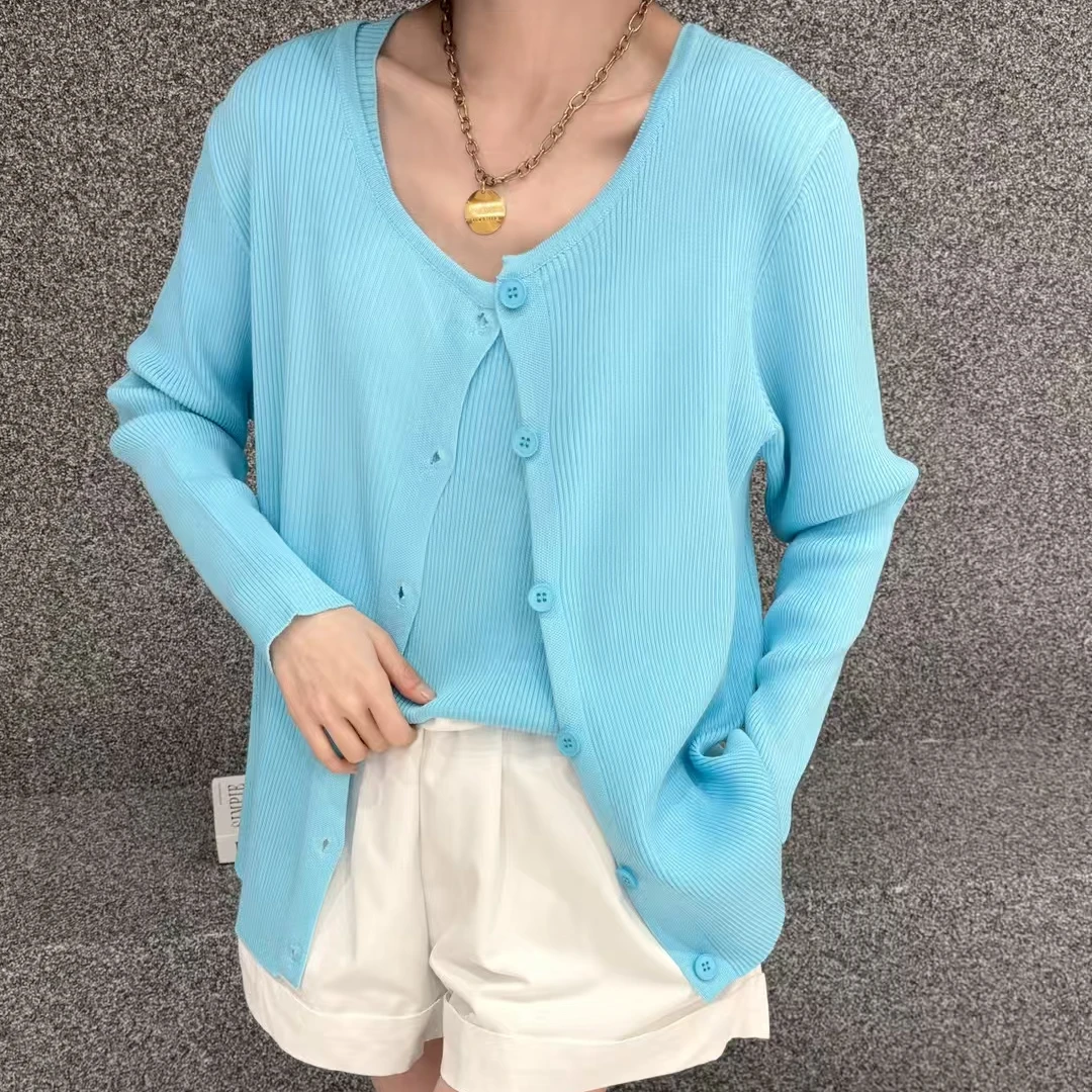 〖猫姐衣橱〗早春新款百搭宽松针织背心开衫两件套9811