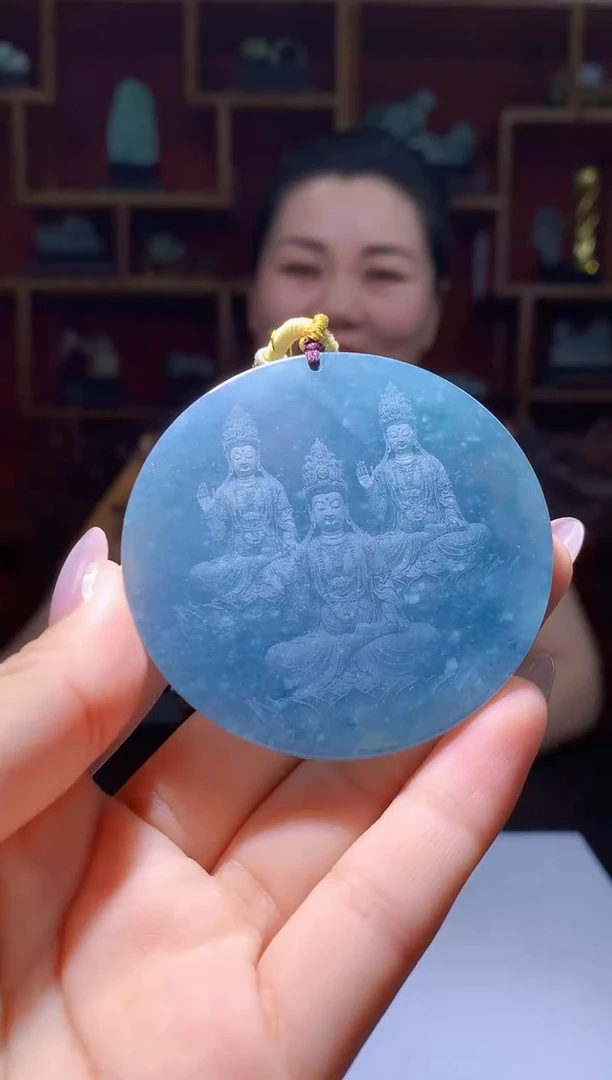 翡翠未镶嵌颈饰1095hm-jj挂件5