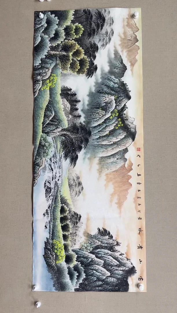 国画180*68 吴立勇吴立勇吴立勇吴立勇吴立勇